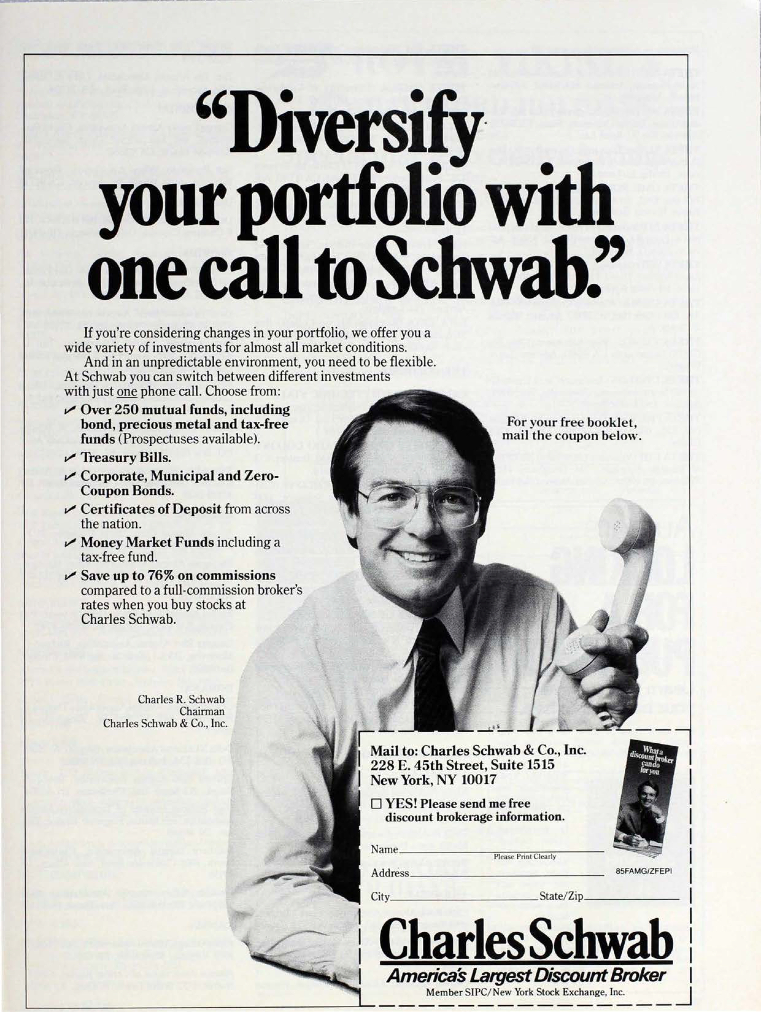 Charles Schwab & Co., Inc. Advertisement, September 1988